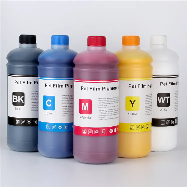Lage Prijs 1000Ml 1l Bulk Dtf Premium Afdrukken Textiel Pigment Inkt Voor Epson L805 P600 Pet Film Dx5 Hoofd