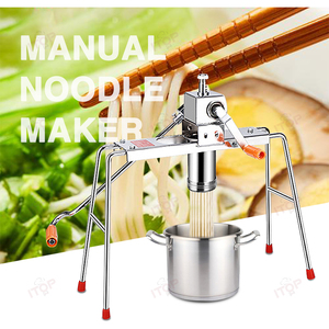 Set da 9 Pezzi Macchina Manuale per <span class=keywords><strong>Pasta</strong></span> Pressa per Noodle Multifunzione in Acciaio Inox - Product Image 2