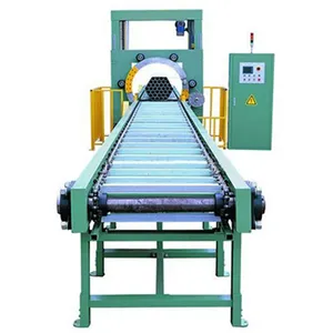 Horizontal stretch orbital film wrapping Machine for steel pipe, door and window, packing wrapper