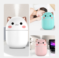 Humidificateur d'air ultrasonique miniature pour chat portable de 200 ml, USB, OEM, purificateur d'air pour animaux de compagnie, voiture, avec fonction d'ions négatifs, maison, 1 AN YS