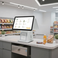 Système de caisse enregistreuse pour supermarché, écran tactile 15,6'', multi-OS (Android/Linux), Bluetooth/Wi-Fi 6, imprimante thermique