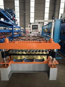 Machine de formage à rouleaux à double couche certifiée CE, solution économique <span class=keywords><strong>pour</strong></span> la production de toitures métalliques multi-profils - Product Image 4