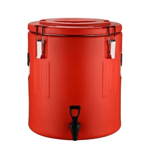 Soupe alimentaire de Restaurant Commercial baril d'isolation thermique en acier inoxydable grand récipient avec robinet - Product Image 1