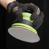 Ponceuse orbitale pneumatique de 5 pouces avec fixation auto-agrippante, disque de 125 mm, vitesse variable pour le polissage de la pierre, du bois et du métal