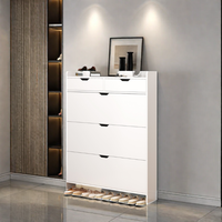 Meuble de rangement modulaire de luxe en panneaux de particules, facile à assembler, pour chaussures, idéal pour salon, appartement, entrée de maison - Prix de gros