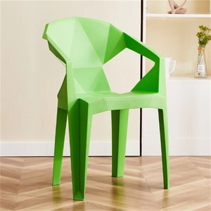 Chaise de salle à manger en <span class=keywords><strong>plastique</strong></span> moderne, portable et résistante aux intempéries pour restaurants, hôtels et centres commerciaux en extérieur - Utilisation sur pelouse, terrasse, patio, jardin - Bleu - Product Image 2