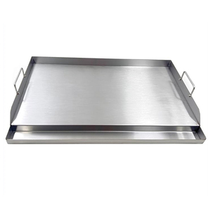 Piastra di Cottura Universale in Acciaio Inox 25x16 Pollici per Barbecue con 2 Manici per la Maggior Parte delle Griglie a Gas - Product Image 3