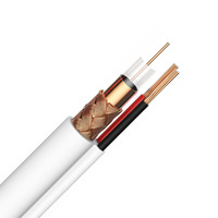 Câble coaxial de communication RG59 2c siamois avec alimentation pour caméra de vidéosurveillance, 305 m, prix de fabrication, RG59 2dc 1000 pieds, noir et blanc