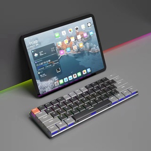 Customized 61 Keys <b>USB</b> Type-C Wired Ultra Slim Thin Low Profile Keycaps Gaming Mechanical <b>Keyboard</b> Red Blue Brown Switch LED Ult - Product Image 6