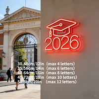 Enseigne néon LED personnalisée Neonawall pour la remise des diplômes, lumière décorative USB à intensité variable pour fête de remise des diplômes, événement, maison, studio, décoration murale, cadeau