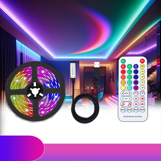 Party Music Sync Addressable COB LED Strip 720LEDs 12V 10w RGB 180° Beam IP33 for Dance Floor and Ceiling Disco Effect Lighting