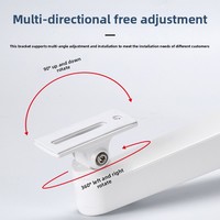 Aluminum Alloy Bullet Camera Wall Mount Bracket Heavy-Duty Outdoor Waterproof Adjustable Duckbill CCTV Security