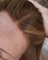 Perruque en cheveux humains de qualité supérieure, avec dessus en dentelle nouée à la main, 100% cheveux humains vierges bruts, nœuds simples, nœuds blanchis, couleur brun cuivré, pour femmes