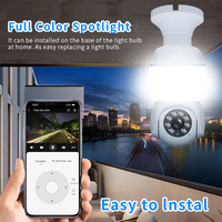 Caméra et système de sécurité 2-en-1 pour la maison, caméra WiFi sans fil 3MP avec lumière LED intégrée, vision nocturne couleur