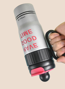 Gobelet isotherme en acier inoxydable de 750 ml avec poignée, couvercle à paille rabattable, impression de lettres mate, grande capacité, tasse de voyage pour café et eau - Product Image 4