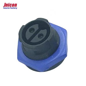 Jnicon M19 20A Công Nghiệp Cắm IP67 <span class=keywords><strong>Power</strong></span> Bảng Điều Chỉnh Núi Nhựa 2 Pin Nam Nữ Ổ Cắm LED Nhà Máy Ánh Sáng Không Thấm Nước Dây Kết Nối - Product Image 3