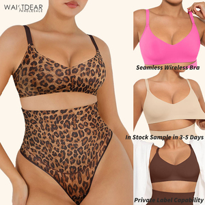Waistdear Factory OEM In Stock Seamless Body Shaper Deep Cup Bra Hide Back Fat Wireless Bra Seamless Shapewear Bra For Women