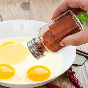 New Design Small 4oz 120ml Glass Seasoning Bottle Portable <b>Bbq</b> Glass Bottles with Silver Cap - Product Image 2
