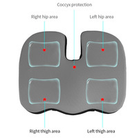 Coussin en éponge à mémoire de forme, pour fauteuil, soulage la douleur du cerveau sciatique, support osseux, vente directe d'usine