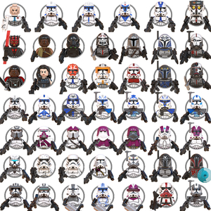 WM Space <span class=keywords><strong>Wars</strong></span> Javas Ahsoka Mandalorian Yoda Boba Fett <span class=keywords><strong>Luke</strong></span> <span class=keywords><strong>Skywalker</strong></span> Shoretrooper Rey Mini Blocs de construction à collectionner pour enfants Jouets - Product Image 3