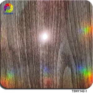 Tsautop 0.5M chiều rộng Laser Holographic gỗ Hydro ngâm phim chuyển nước in phim