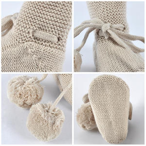 Chaussons tricotés pour bébé fille, nouveau-né, personnalisés, mignons, de haute qualité, vente en gros - Product Image 6