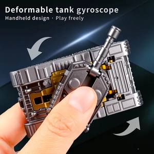 Mainan Promosi 3-in-1 Transformable Fidget Spinner Tank Robot Mecha Gyroscope Mainan Plastik Fidget Hand Spinner Fidget Toys - Product Image 4