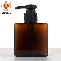 Botol Plastik PET 250ml Custom dengan Pompa Lotion untuk Sabun Cair, Perawatan Kulit, dan Perawatan Pribadi