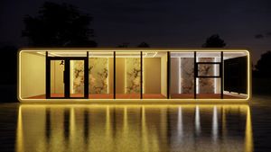 Tùy Chỉnh Xách Tay 20-Chân 40-Chân Của Apple Cabin <span class=keywords><strong>Modular</strong></span> Viên Nang Màu Xanh Lá Cây <span class=keywords><strong>Container</strong></span> Nhà Sang Trọng 2 Để 3-Phòng Mini Biệt Thự Văn Phòng Khách Sạn - Product Image 6