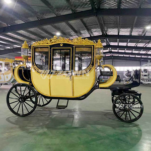 Factory Direct Electric Royal Horse Drawn Carriage 4 Wheel For Wedding Ceremony Tourist Park & Outdoor Event Rental - Product Image 4