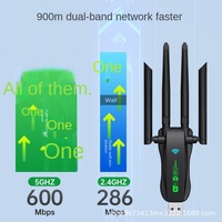 Tarjeta de Red Inalámbrica USB Bluetooth AX900, 5G Gigabit de Doble Banda con Wifi6, Sin Controladores, para Laptop, Velocidad de Transmisión de 1300mbps