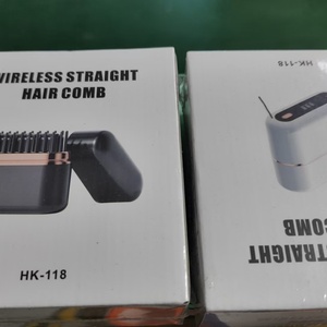 <b>Mini</b> Travel Wireless New Rechargeable Hair <b>Straightener</b> Portable Care No Hurt Hair Styling Comb - Product Image 4