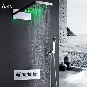 De baño al por mayor LED lluvia cascada de la <span class=keywords><strong>ducha</strong></span> <span class=keywords><strong>grifo</strong></span> 3 vías frío y caliente <span class=keywords><strong>ducha</strong></span> Mezclador - Product Image 2