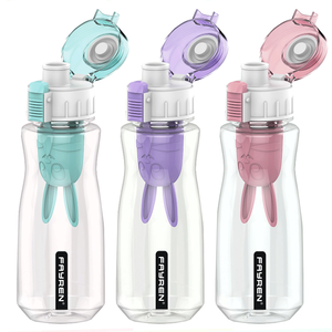 Récipient portatif de jus de lait de qualité alimentaire de bouteille d'eau de pp mignon avec le type de <span class=keywords><strong>presse</strong></span> de filtre de voyage charmant versant pour des enfants - Product Image 5