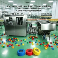 Système intelligent intégré pour le codage des bouchons de bouteilles : Codage laser UV intérieur/extérieur et Correlation complète des données du processus