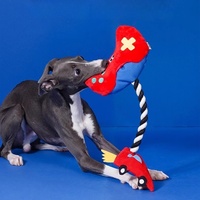 Jouet pour chien en corde nouée en forme de manette de jeu vidéo, durable, qui fait du bruit, pour un jeu interactif avec votre animal