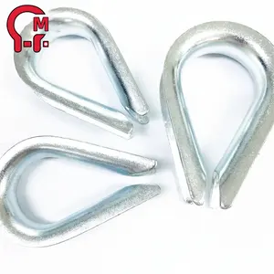 HLM free sample ISO certification 10mm wire rope thimble 1/16 thimbles