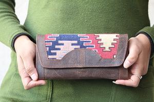 Billeteras de cuero de grano completo, carteras de cuero Jacquard - Product Image 2
