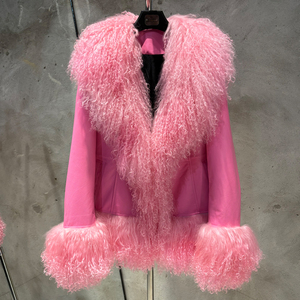 Veste en fourrure de Mongolie printemps 2025 Veste en fourrure de mouton véritable Manteaux Veste en cuir pour femmes - Product Image 3