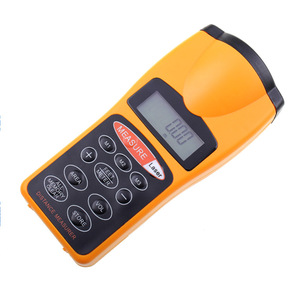 Minimedidor de distancia ultrasónico Lcd portátil, medidor de distancia con <span class=keywords><strong>puntero</strong></span> láser - Product Image 1
