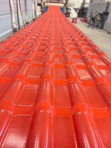 Teja de Resina UPVC Resistente a los Rayos UV, Perfil Español R1050, Color Naranja, Lámina de Techo de Plástico Impermeable para Viviendas Residenciales - Product Image 2