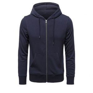Sweat-shirts à capuche promotionnels en pur coton avec logo personnalisé et fermeture éclair pour événements de marque - Product Image 2