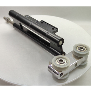 Современный дизайн, Китай, алюминиевые двухстворчатые дверные петли из НПВХ, тяжелые раздвижные складные роликовые колеса, KZD001-1 из тайского алюминиевого профиля - Product Image 4