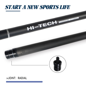 OKHEALING Queue de billard en fibre de carbone de haute qualité 19oz, conception 1/2 en deux parties, joint en acier inoxydable, OEM accepté, accessoire de billard - Product Image 5