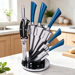 Set di <span class=keywords><strong>Coltelli</strong></span> <span class=keywords><strong>da</strong></span> <span class=keywords><strong>Cucina</strong></span> di Alta Qualità con Manico in PP Cavo, Coltello <span class=keywords><strong>da</strong></span> Chef per Ristoranti, Regalo - Product Image 4