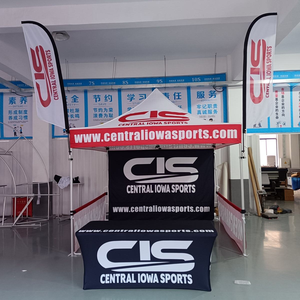 Tenda gazebo impermeabile con telaio in alluminio 10x10 e logo personalizzato, stampata, per fiere ed esposizioni - Product Image 2