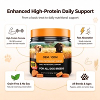 OEM ODM Compléments multivitaminés à mâcher pour chiens de toutes races, soutien immunitaire, cutané et pelliculaire, marque privée