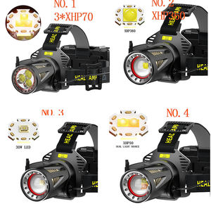 Đèn Pha Cảm Biến Đèn Pha XHP360 36 Nhân 30000 Lumens Đèn Pin Đội Đầu Mạnh Mẽ Có Thể Phóng To Pin 18650 Để Câu Cá Cắm Trại Ngoài Trời - Product Image 3