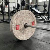 Disque de musculation en caoutchouc de haute qualité avec logo personnalisé, modèle standard pour salle de sport