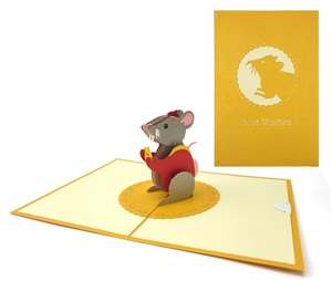 <span class=keywords><strong>Carte</strong></span> de vœux <span class=keywords><strong>3D</strong></span> pop-up souris, best-seller, pour diverses occasions : Fête des Enseignants, Fête des Mères, Fête des Pères - Product Image 5
